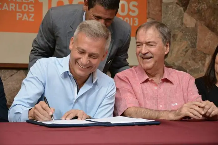 El gobernador Schiaretti junto a Esteban Avilés