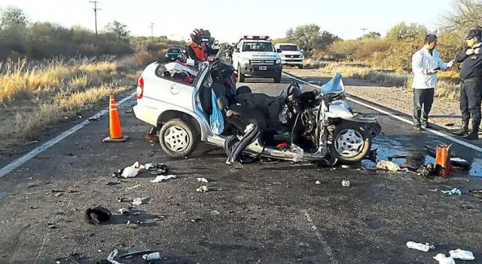Uno de los accidentes fatales del fin de semana. Foto La Voz