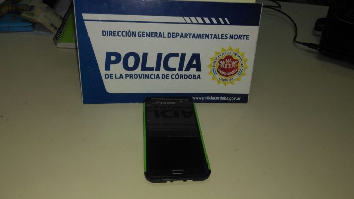 El celular secuestrado