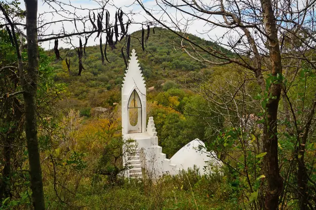 El grupo de scouts en la capilla Buffo