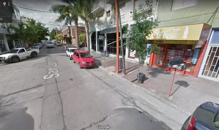 El sector donde se realizó el robo