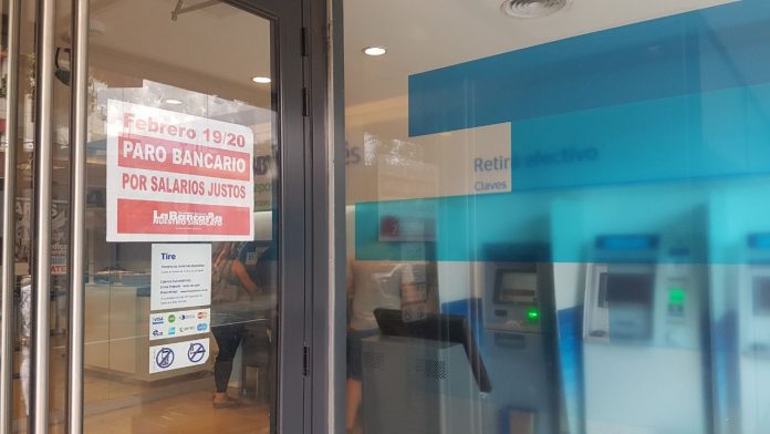 El Paro Nacional afecta las sucursales de Carlos Paz