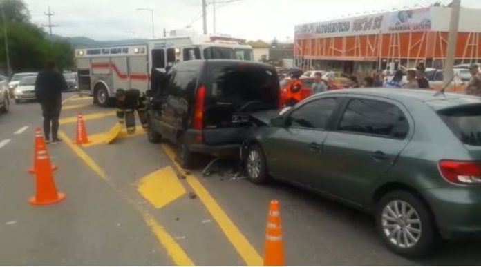 accidente en bulevar sarmiento
