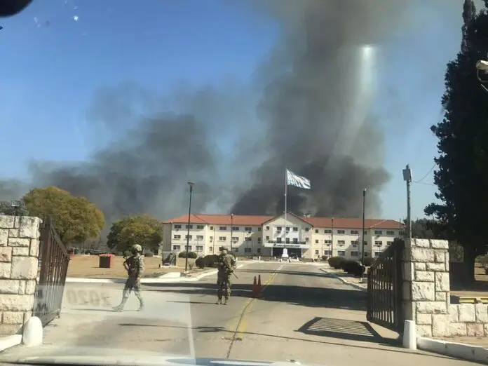 Foto incendio campos La calera