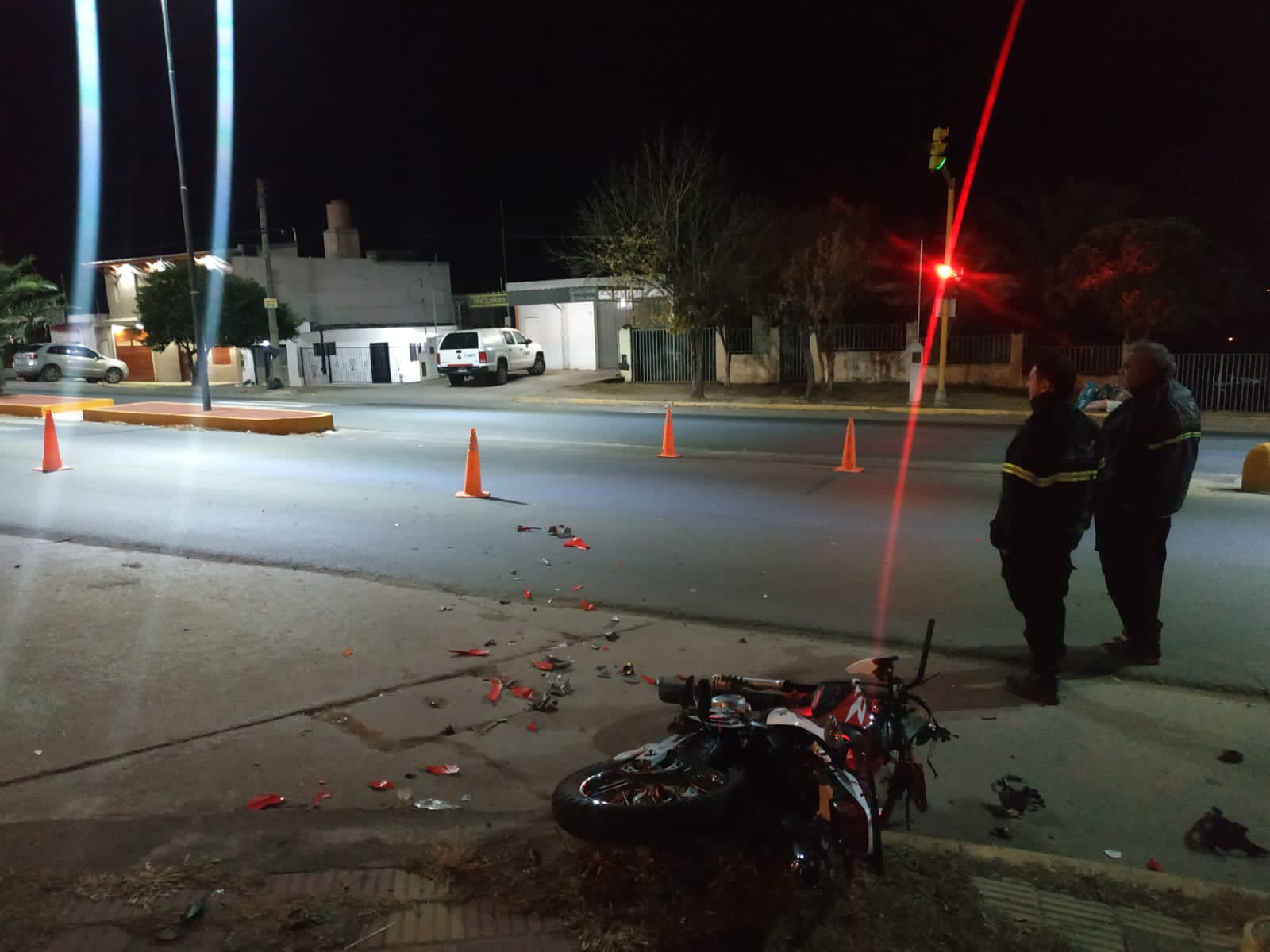 Murió una mujer tras chocar con su moto en Cosquín