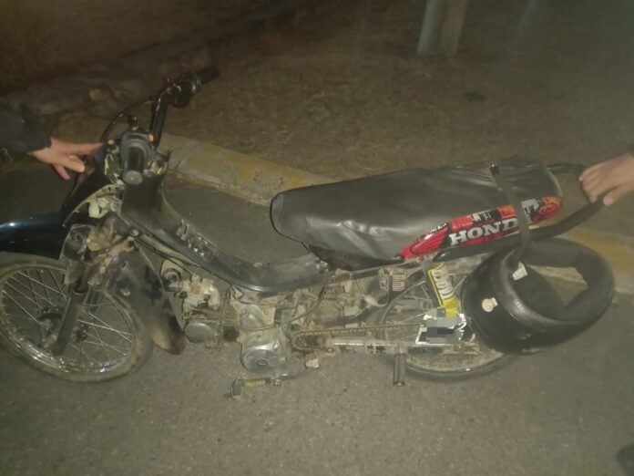 moto secuestrada a menores