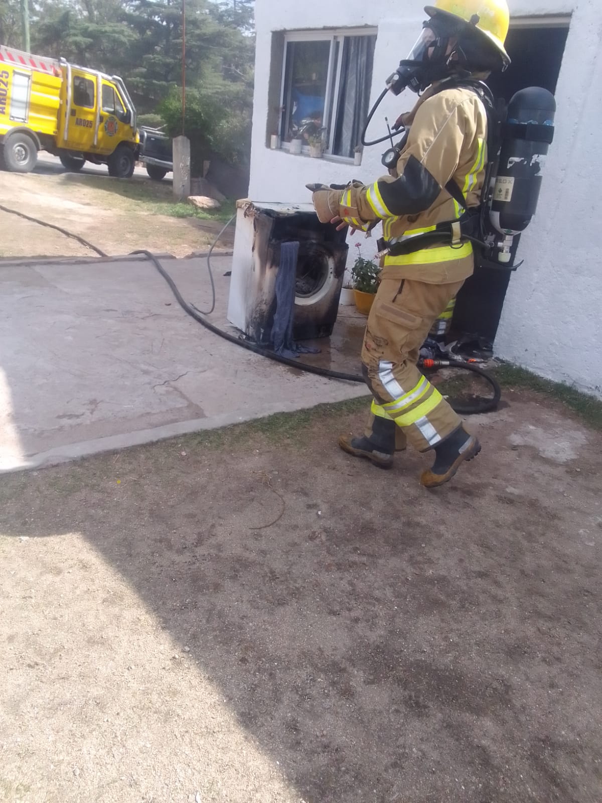Tanti: Una falla en un electrodoméstico provocó un principio de incendio