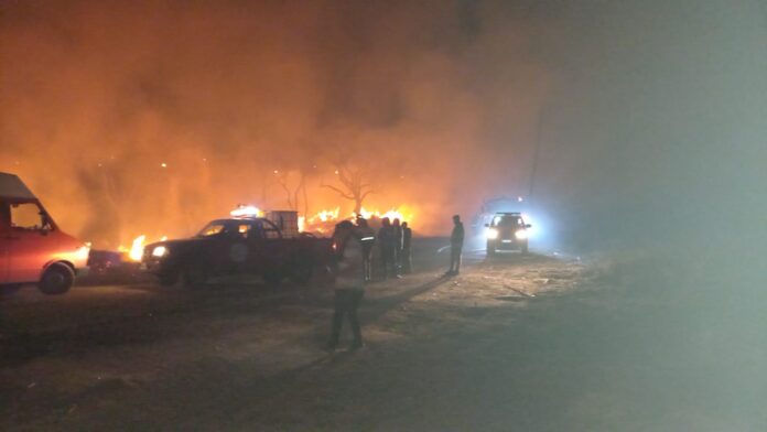 incendio sta cruz del lago domingo