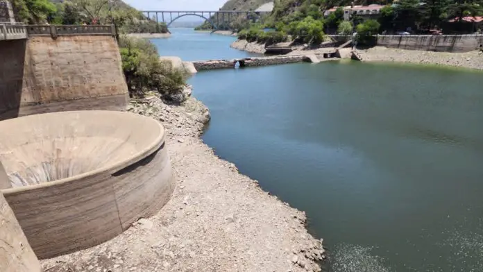 Dique San Roque, nivel de agua
