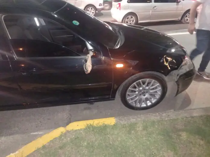 accidente auto negro