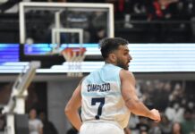 Argentina aplastó a Panamá en el partido número 100 del cordobés Facundo Campazzo