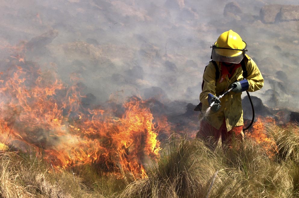 Controlan dos incendios forestales en Sierras Chicas y Despeñaderos