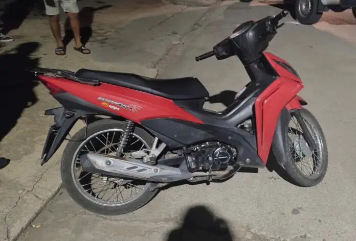 moto robada y recuperada