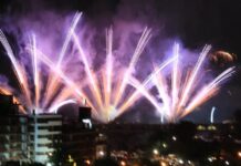 Ya comenzaron los trabajos: Carlos Paz recibe el Año Nuevo con fuegos artificiales y posible show de drones