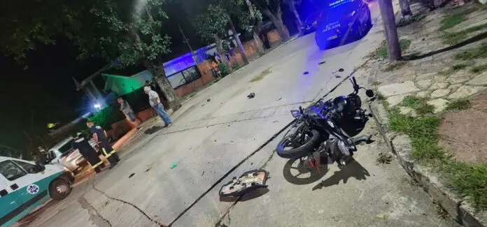 accidente moto carlos paz