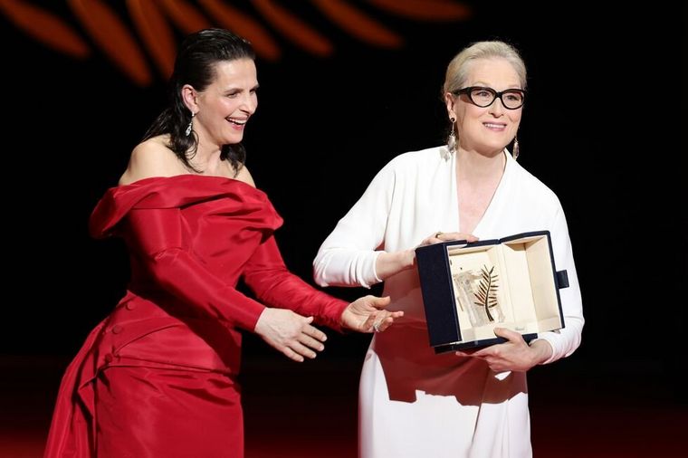 Festival de Cannes: Meryl Streep recibió la Palma de Oro y fue ovacionada