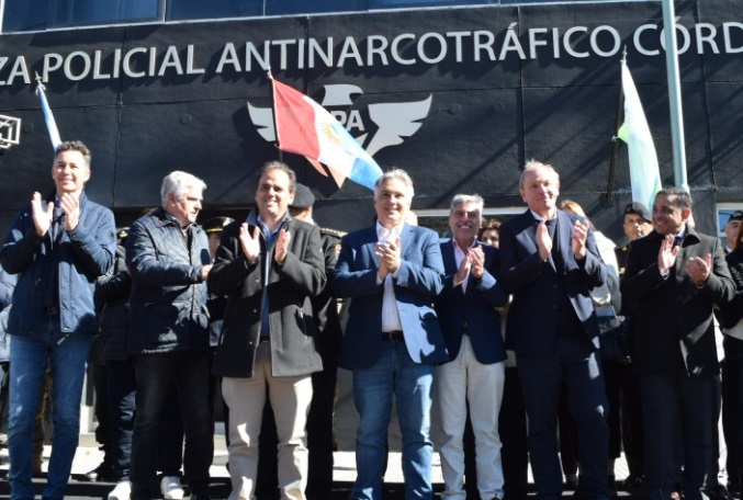 Río Cuarto: Llaryora inauguró la sede de la Fuerza Policial Antinarcotráfico