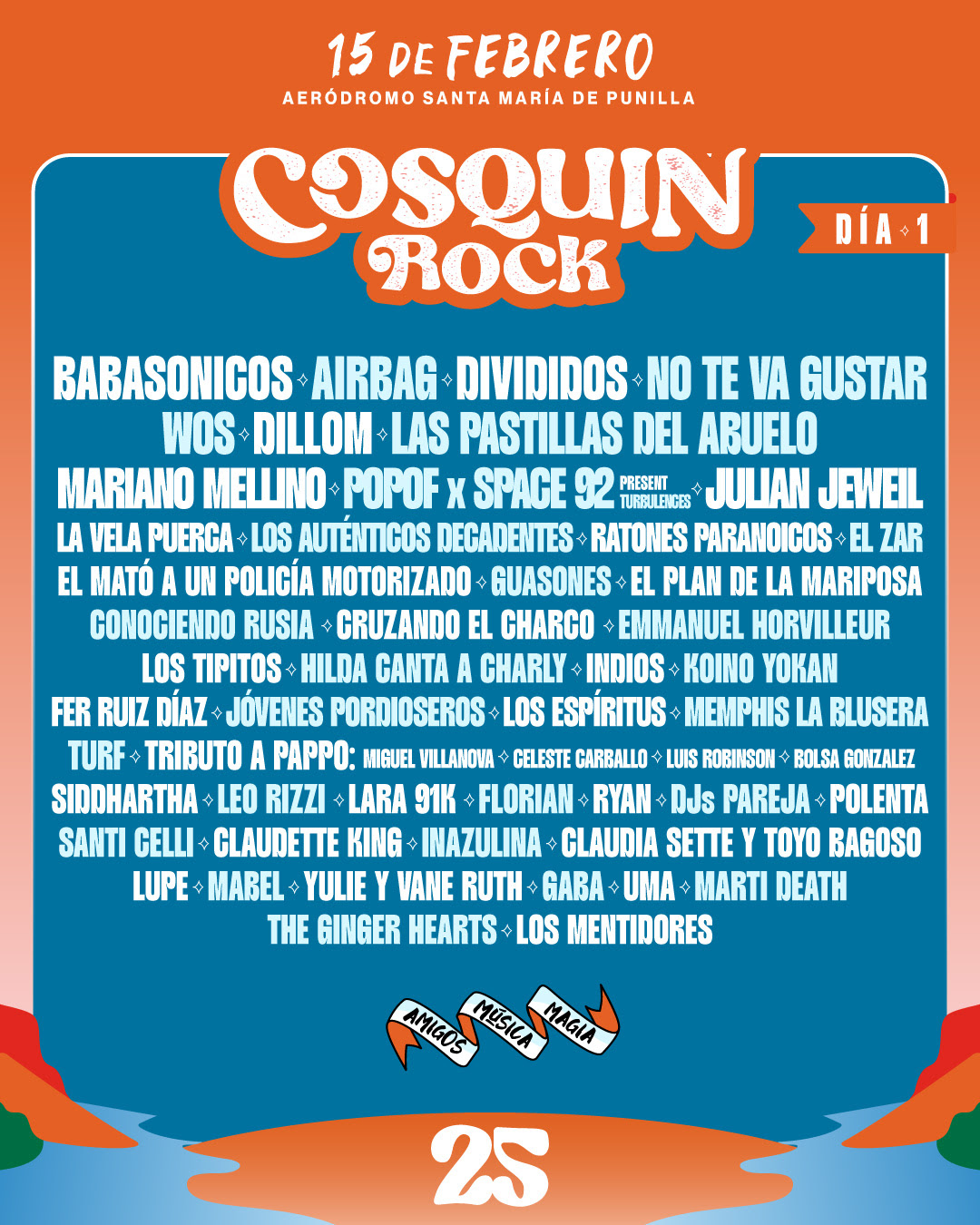 grilla día 1 Cosquín Rock 2025
