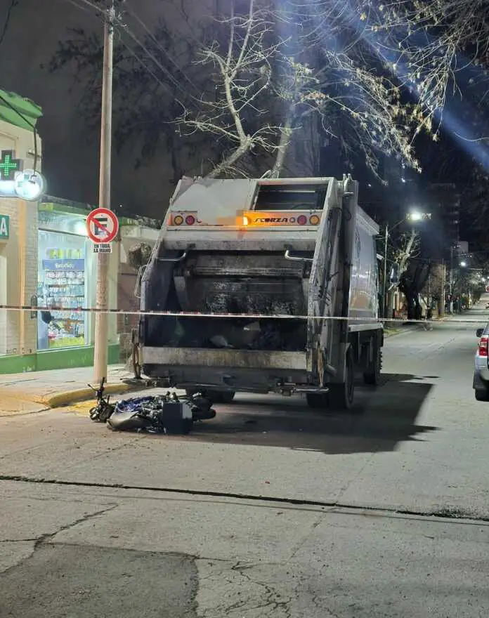 camión basura choque