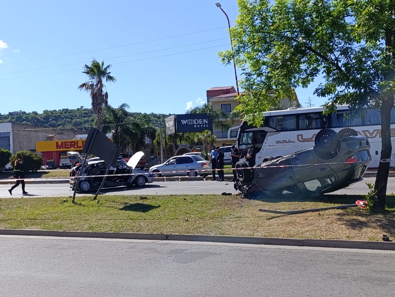 Carlos Paz: Un hombre murió en un fuerte choque en la avenida San Martín