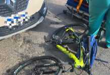Choque entre un auto y una bicicleta: un hombre fue trasladado al Hospital Municipal