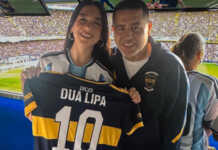 Dua Lipa gritó por Boca en la Bombonera