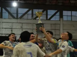 Festejo Azzurro: Atlético Carlos Paz, doble campeón del futsal cordobés