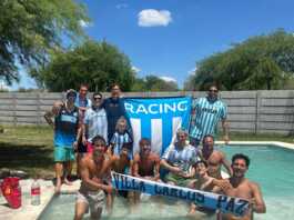 “Racing es familia”: hinchas de Carlos Paz vivieron juntos la previa de la final en Santiago