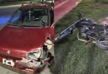 Un motociclista fue hospitalizado tras un choque en la Ruta 38, en Bialet Massé