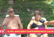 Turistas denunciaron en vivo que les robaron todas sus pertenencias mientras disfrutaban del río en Carlos Paz