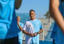 Pablo Fornasari, DT de Racing de Córdoba, contento con la presidencia del carlospacense Manuel Pérez