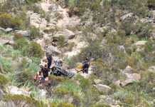 Trágico accidente en las Altas Cumbres: una mujer murió tras desbarrancar un auto