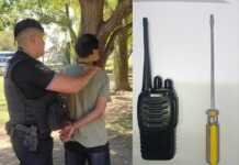 Lo atraparon cuando intentaba abrir una camioneta en un estacionamiento céntrico de Carlos Paz