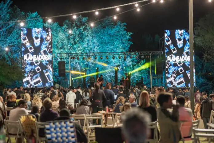 la falda bajo las estrellas