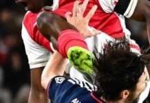 Así fue la tremenda patada a Nicolás Tagliafico en el partido ante Mónaco