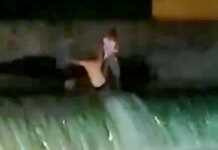 Video: Rescató a un hombre cuando ya se estaba ahogando en el vado de El Fantasio