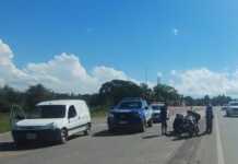 Tarde accidentada en la Ruta 38: una joven motociclista terminó hospitalizada en Síquiman