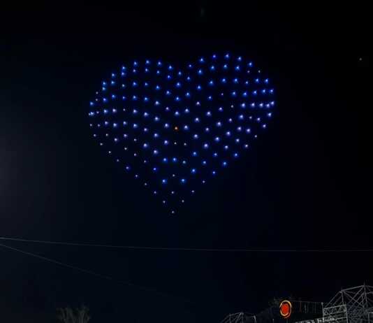 Por el mal tiempo, reprogramaron el show de drones en el Centro: Cuándo será