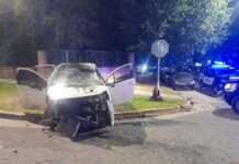 Cómo fue la persecución cinematográfica que terminó con un fuerte choque en la entrada a Carlos paz