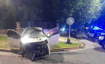 Cómo fue la persecución cinematográfica que terminó con un fuerte choque en la entrada a Carlos paz