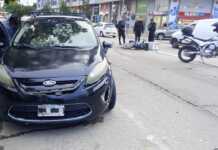 Carlos Paz: Motociclista con heridas de consideración tras chocar con un auto