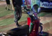 Una motociclista resultó herida tras un choque en avenida Cárcano