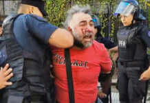 Detuvieron a un camarógrafo que cubría una manifestación en el Congreso