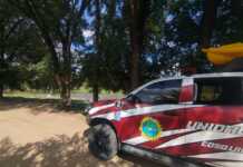 Rescate en el río Cosquín: bomberos salvaron a un niño arrastrado por la creciente