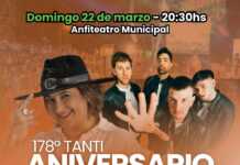 Gran fiesta en el Anfiteatro Municipal: Tanti celebra su 178° aniversario