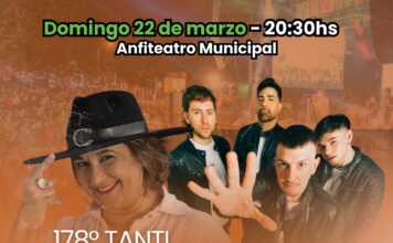 Gran fiesta en el Anfiteatro Municipal: Tanti celebra su 178° aniversario