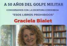 A 50 años del golpe: Graciela Bialet y un conversatorio imperdible en Malagueño “Esos libros prohibidos”