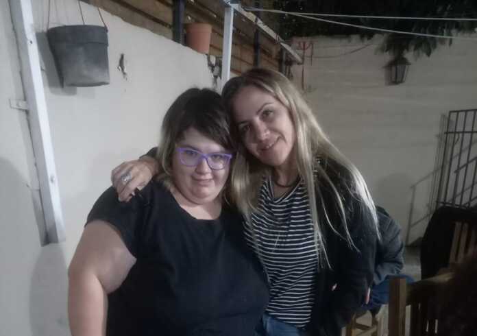 María Luz con su madre