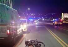 Adolescente en moto resultó herido tras chocar un auto detenido en la Ruta 38