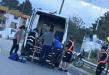 Motociclista herido tras perder el control y caer en la Ruta 38